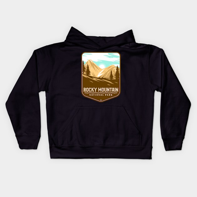 Rocky Mountain Kids Hoodie by Photomisak72